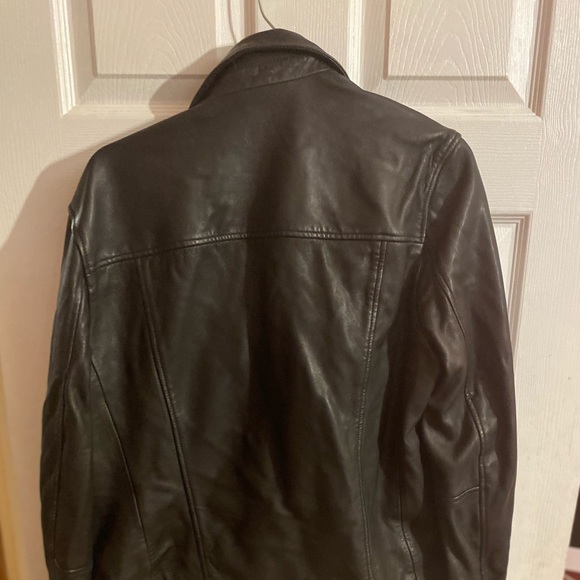 All Saints Black Leather Jacket - Picture 9 of 10
